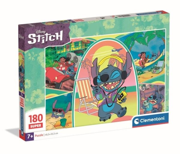 Clementoni Puslespil Stitch, 180 brikker (Super)