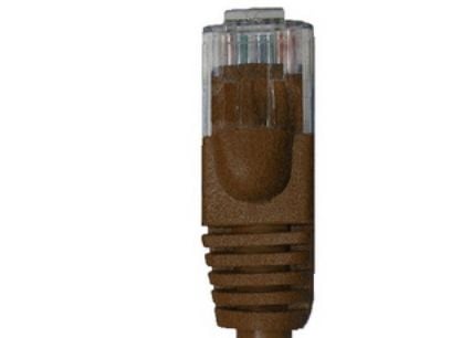 Goobay 95889, 0,5 m, Cat6, U/UTP (UTP), RJ-45, RJ-45, Brun
