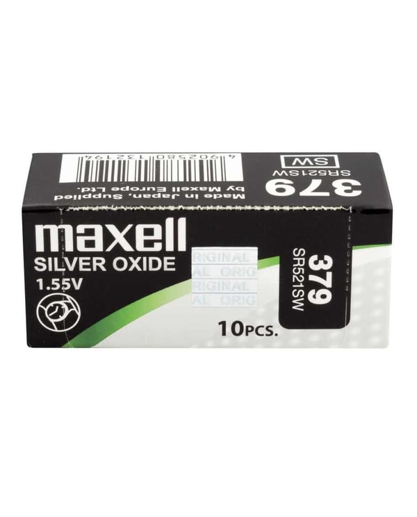 Maxell SR 521SW - Batteri 10 x SR521SW - Zn/Ag2O - 16 mAh