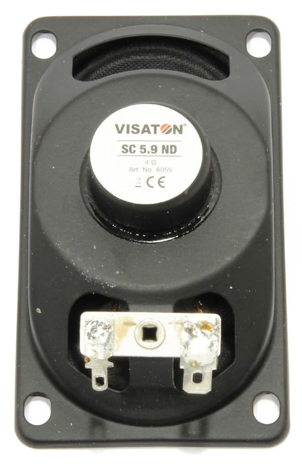Visaton SC 5.9 ND, TV/Skjerm-høyttalere, 3 W, 4 W, 4 O, 150 - 17000 Hz, Sort