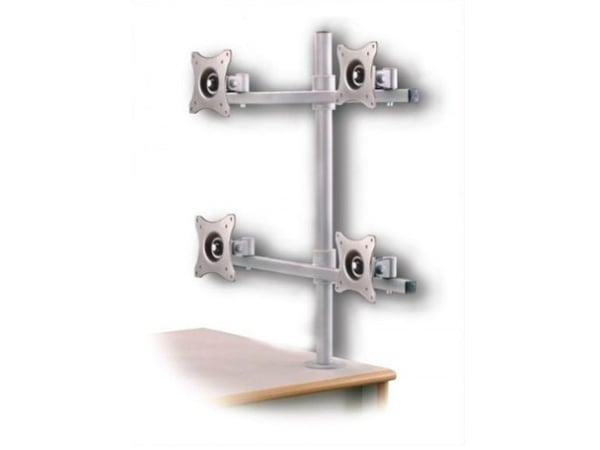 EDBAK SV07 - Monteringssett (skrivebordsmontering) - for 4 LCD-skjermer - svart - skjermstørrelse: 19"-27" - skrivebordsmonterbar