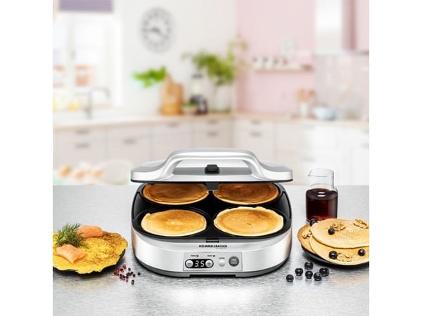 Rommelsbacher PC 1800, 4 crepe/-s, Silver, Plast, 13,5 cm, Knappar, 1800 W