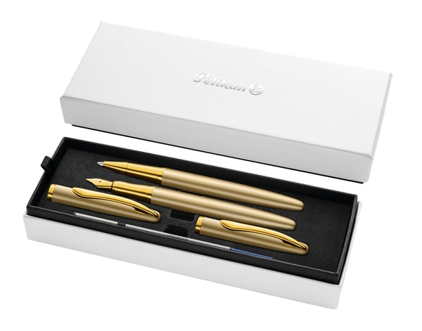 Pelikan Jazz, Gult, 2 stykker, Kulepenn + fyllepenn