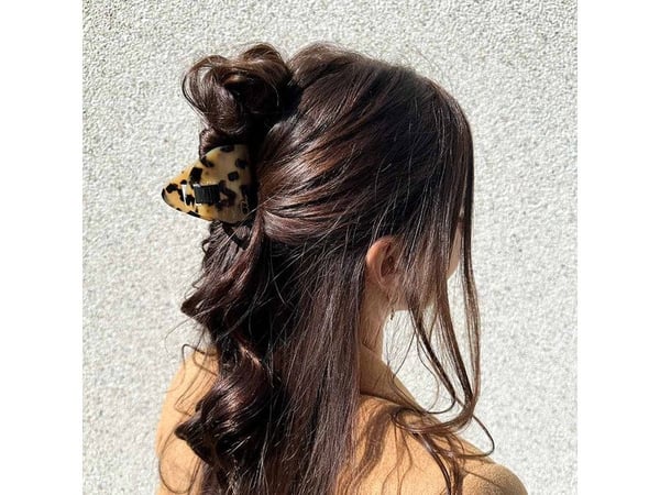 invisibobble Leo Hair Clip EVERCLAW for Women and Girls Non-Slip Leopard Hair Clip Hair-Friendly