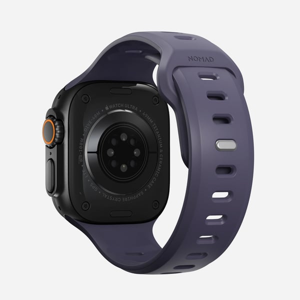 Nomad Tempo Band, Band, Smartwatch, Lila, Apple, 49mm / Ultra, Gummi