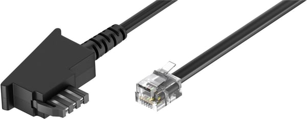 Goobay 50940, 10 m, TAE (F), RJ-11, Hankjønn, Hankjønn, Svart