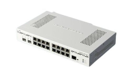 MikroTik CCR2004-16G-2S+PC -reititin, 16 Gigabit Ethernet -liitäntää, 2 SFP+-liitäntää