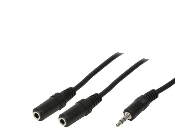LogiLink - Äänenjakaja - stereo minijakki naaras stereo minijakki uros - 20 cm - musta