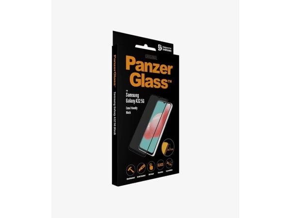 PanzerGlass™ | Veskevennlig - Skjermbeskytter for mobiltelefon - Kant-til-kant-passform - Krystallklar | Samsung Galaxy A32 5G