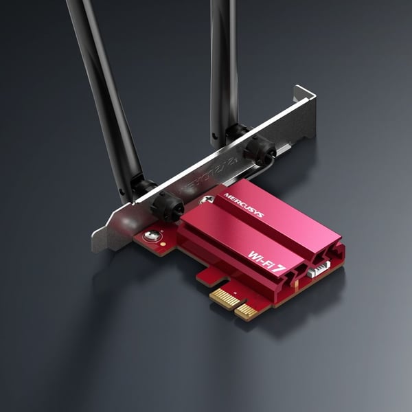 Mercusys MA37BE, Trådløs, PCI Express, WLAN / Bluetooth, Wi-Fi 7 (802.11be)