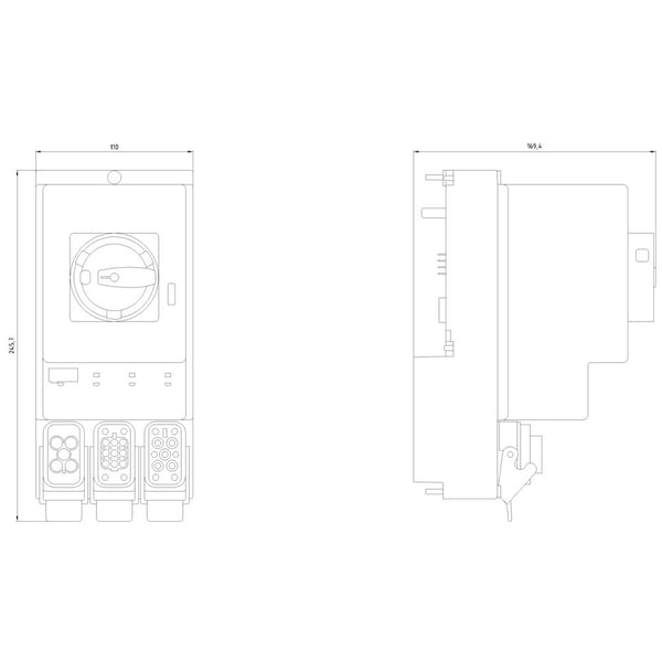 Siemens 3RK1304-0HS00-6AA0 3RK13040HS006AA0 Reparationsafbrydermodul 400 V Nominel strøm 25 A