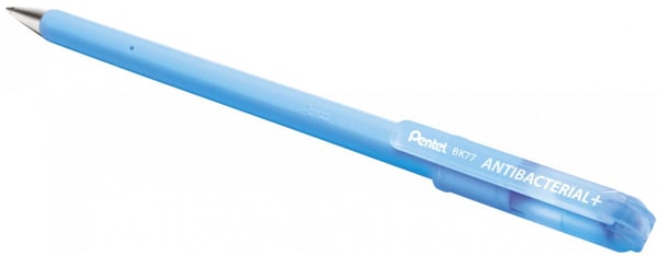 Pentel BK77AB-CE, Fastklämbar, indragbar kulspetspenna, Påfyllnadsbar, Blå, 12 styck