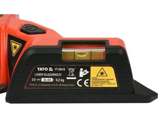 Yato YT-30410, 10 m, 1 mm/m, 690 nm, 3-punkts selvnivellerende laserinstrument, Oransje, Akrylonitril-butadien-styren (ABS)