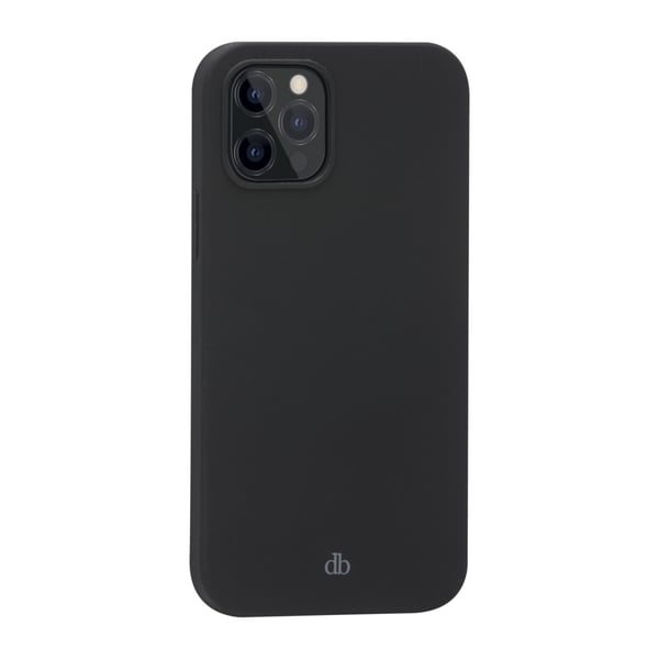 dbramante1928 Monaco - Baksidesskydd för mobiltelefon - MagSafe-kompatibilitet - 100 % återvunnen plast - nattsvart - för Apple iPhone 13 Pro