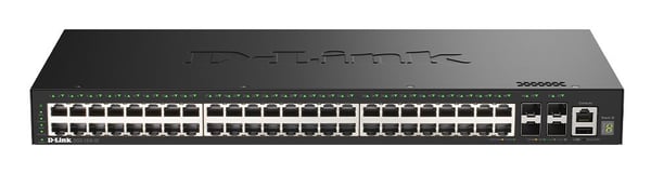 D-Link SmartPro DGS-1530-52 - Switch - smart - 48 x 10/100/1000 + 4 x 10 Gigabit SFP+ - stasjonær, rackmonterbar