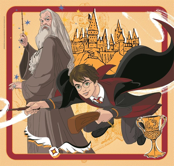 Pussel Square - Harry Potter, 3x48 bitar