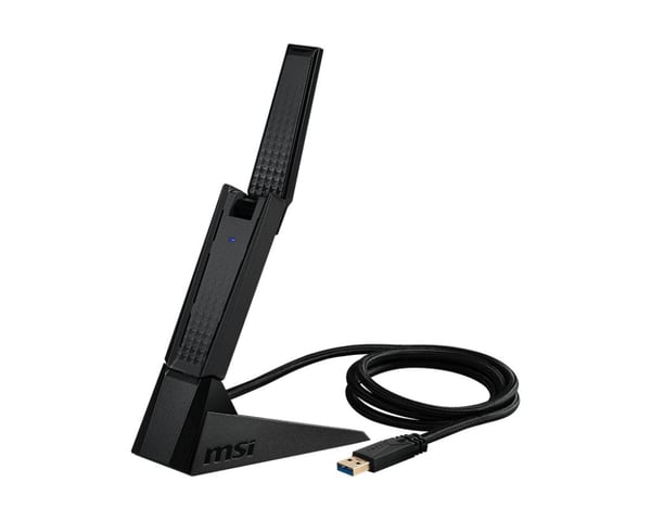 MSI AXE5400 - Nettverksadapter - USB 3.2 Gen 1 - Wi-Fi 6E