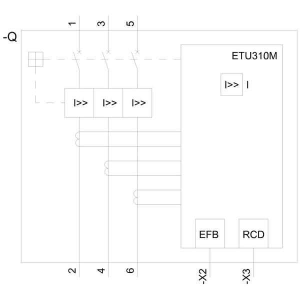 Siemens 3VA2163-7MS32-0AA0 effektbryter 1 stk 63 A maks 690 V/AC 105 x 181 x 86 mm