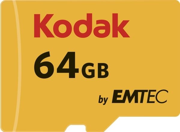 Emtec microSDXC 64GB, 64 GB, MicroSDXC, Klass 10, 95 MB/s, 90 MB/s, Svart, Röd, Gul