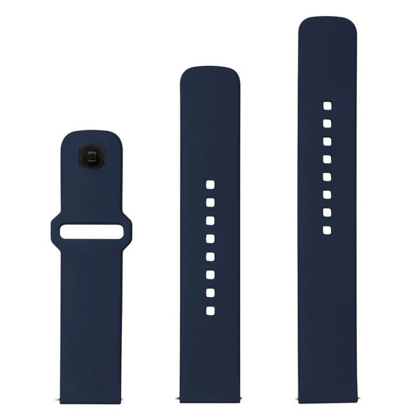 FIXED - Klokkestropp for smart armbåndsur - silicone, quick release, 22 mm - 160-235 mm - blå