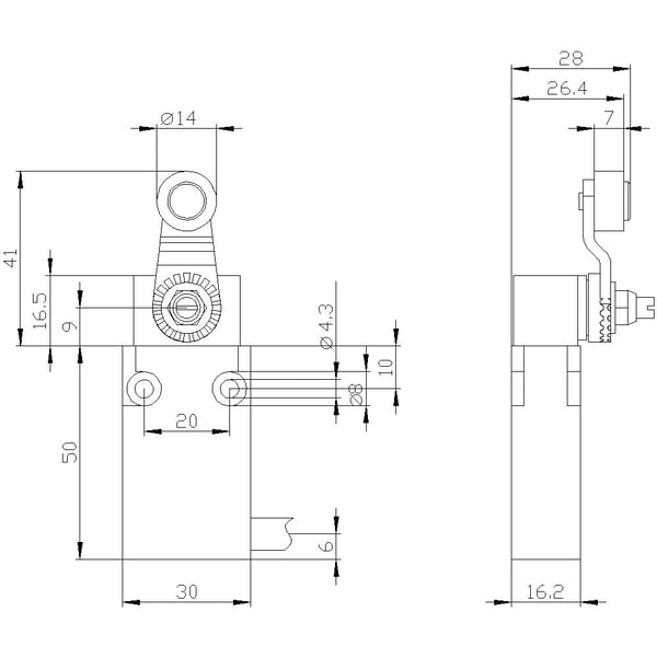 Siemens 3SE54130CP201EA2 3SE5413-0CP20-1EA2 Kompakti kosketin 240 V 6 A IP67 1 stk