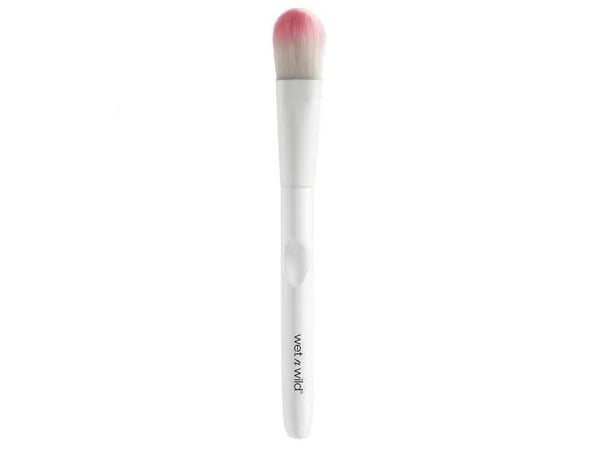 wet n wild Foundation Brush, Foundationborste, Platt, Tät, Syntetisk, Vit, Kvinna