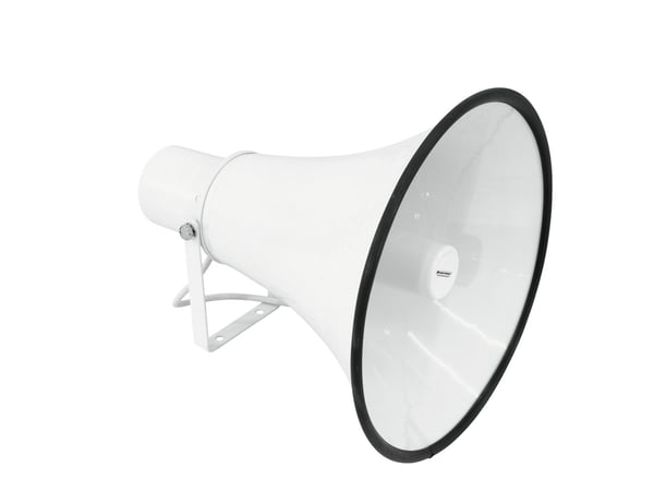 Omnitronic 80710834, Koblet med ledninger (ikke trådløs), 25 W, 400 - 5000 Hz, Hvit