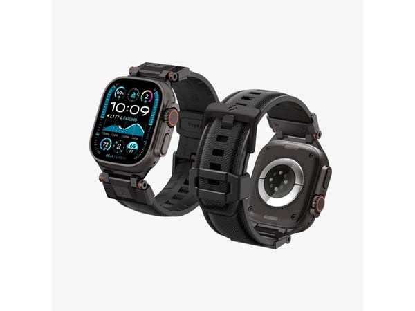 Spigen DuraPro Armor, Nauha, SmartWatch, Lajittelu, Apple, Apple Watch Ultra (49mm), Nylon, Termoplastisk polyurethan (TPU)