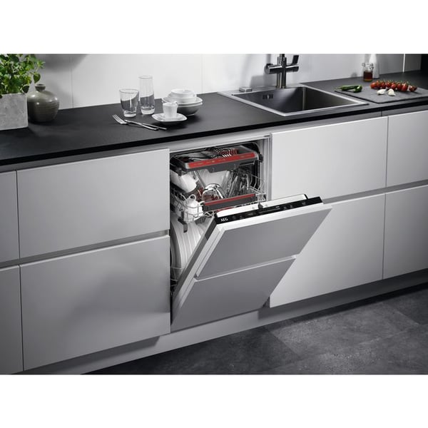 AEG FSE72517P, Täysin integroitu, Kokonaiskoko (60 cm), Valkoinen, Painikkeet, Kylmä, Kuuma, Laatikko