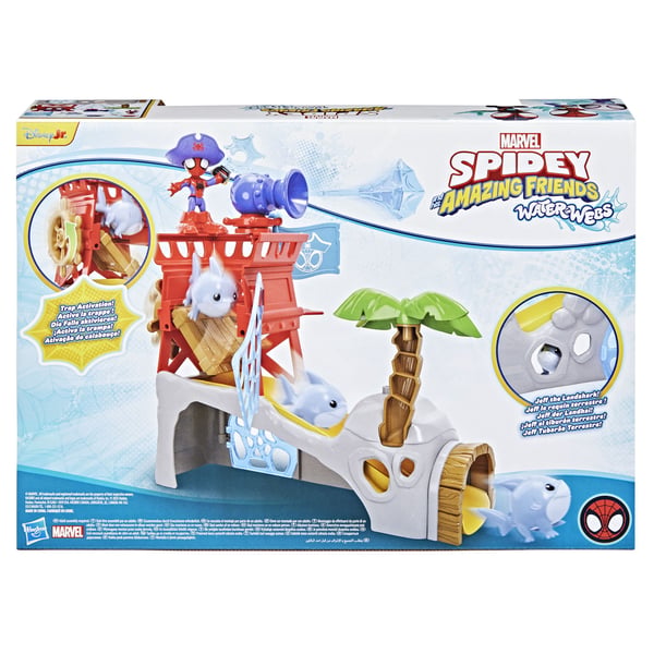 Spidey & Friends Water-Webs Pirate Island -leikkisetti