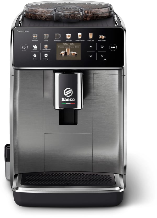 Saeco Helautomatisk espressomaskin til 16 drikker, Espressomaskin, 1,8 l, Kaffe bønner, Innebygd kaffekvern, 1500 W