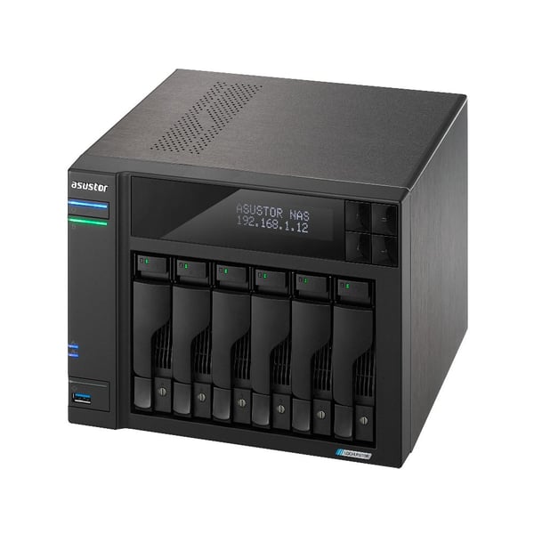ASUSTOR Lockerstor 6 Gen2 AS6706T NAS 6-brønns 8 GB RAM 2,5 Gigabit Ethernet