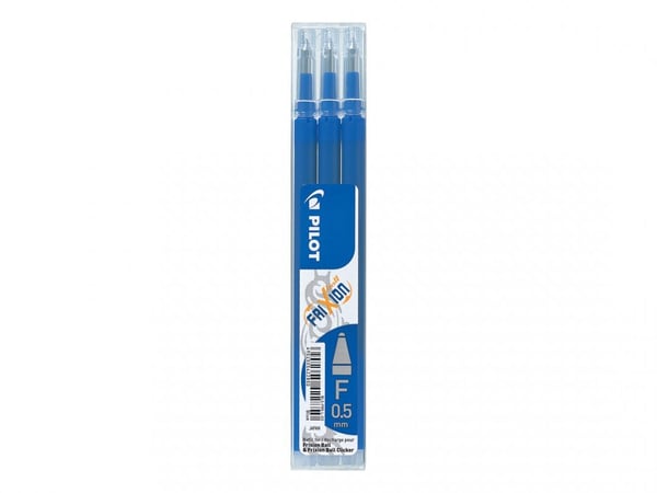 Refill Pilot Frixion Fine 0.5 mm blå - (3 stk.)