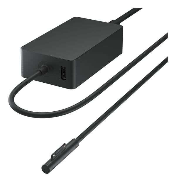 Microsoft Surface 65W Power Supply, inomhus, AC, Svart