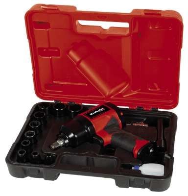 Einhell TC-PW 610 trykkluftmuttertrekker 610 Nm 7000 RPM, svart/rød