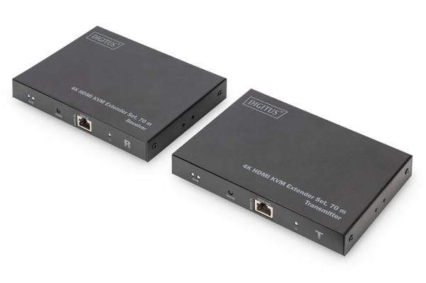 DIGITUS DS-55513 - Sender og mottaker - KVM / USB-utvider - HDMI - over CAT 6/7/8 - opp til 70 m