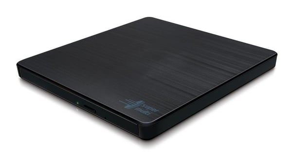 Hitachi-LG Slim Portable DVD-Writer, Musta, Kelkka, Työpöytä/Laptop, DVD±RW, USB 2.0, 60000 h