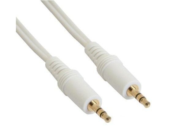 InLine 99936W, 3.5mm, Hankjønn, 3.5mm, Hankjønn, 2,5 m, Hvit