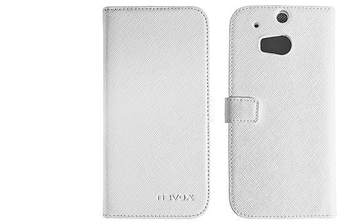 nevox 1229, Folio, HTC, One M8, Grå, Vit