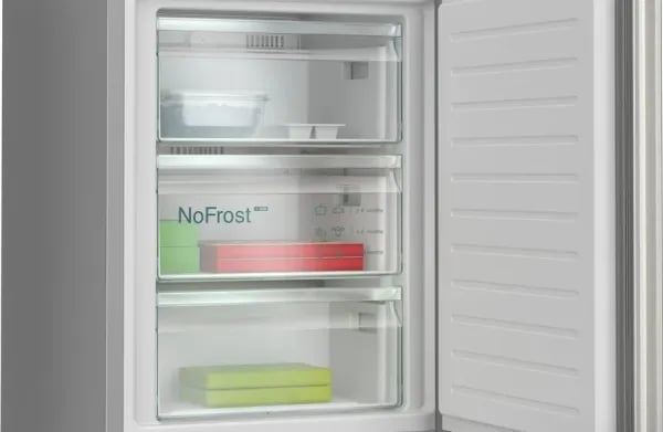 Siemens KG39NEIAF kyl/frys 363 L iQ500 No Frost, energiklass A, borstat stål
