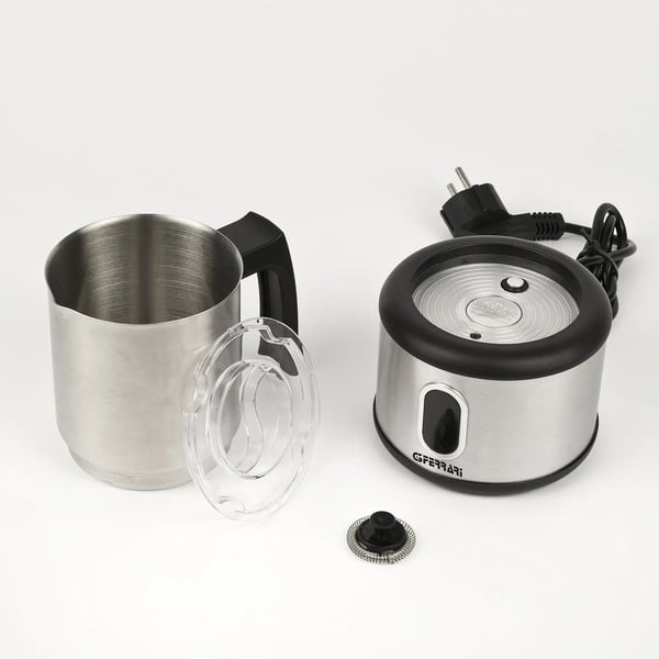 G3 Ferrari G10198, Automatisk mjölkskummare/värmare, Svart, Rostfritt stål, Rostfritt stål, 250 ml, 250 ml, Röra