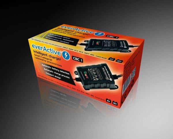 EverActive automatisk batteriladdare 6V/12V 1A (4995726)