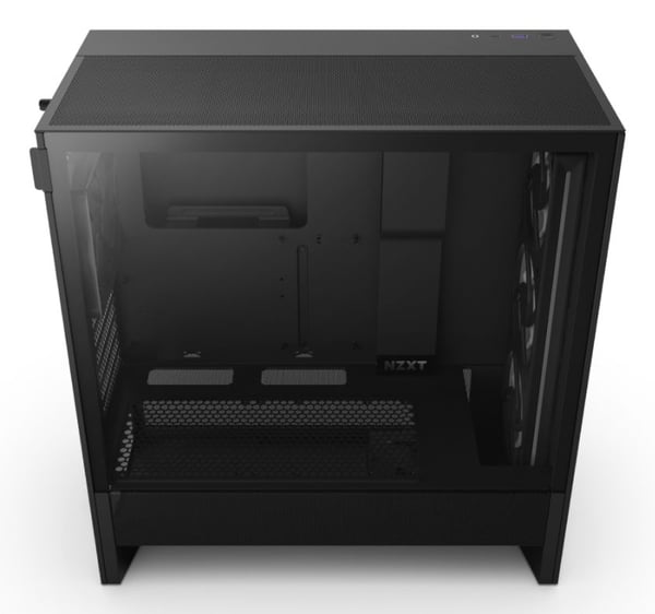 NZXT H5 Flow RGB datorchassi Midi Tower (2024) CC-H52FB-R1, härdat glas, svart