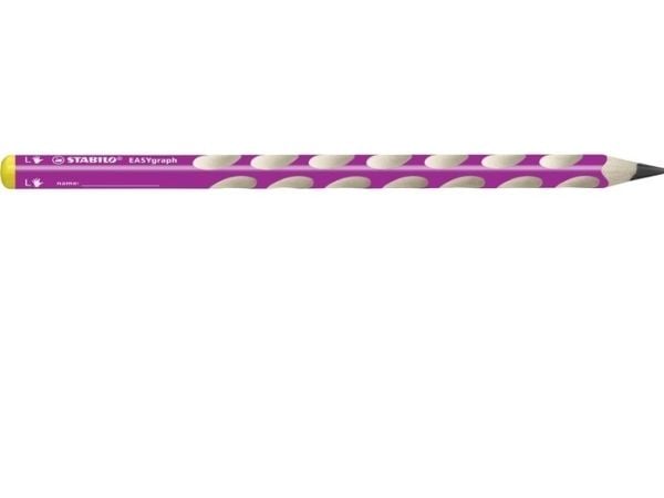 STABILO EASYgraph, HB, Vaaleanpunainen, Kolmion muotoinen, 3,15 mm, 9 mm, 55 mm