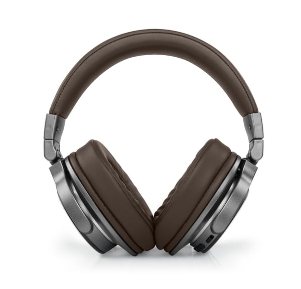 Muse M-278 BT on-ear-hodetelefoner Bluetooth, brun/sølv