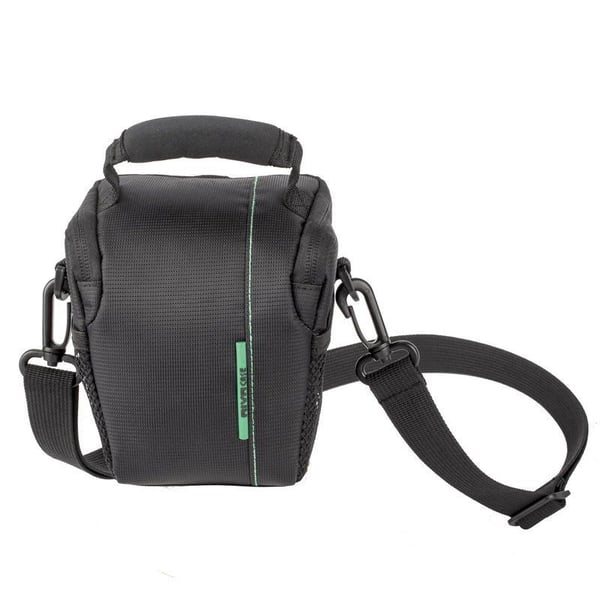Riva Case 7412 (PS) - Axelremsväska för kamera med zoomlins - polyester - svart