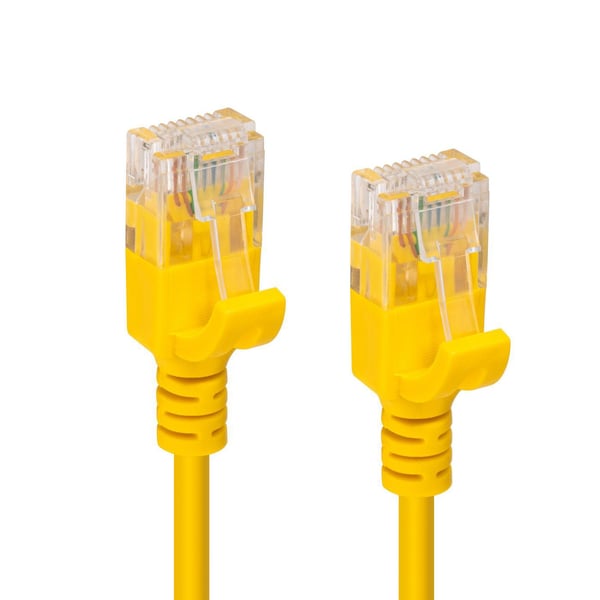 MicroConnect - Nettverkskabel - RJ-45 (hann) til RJ-45 (hann) - 50 cm - 3.6 mm - UTP - CAT 6a - halogenfri, uten hindringer, flertrådet - gul