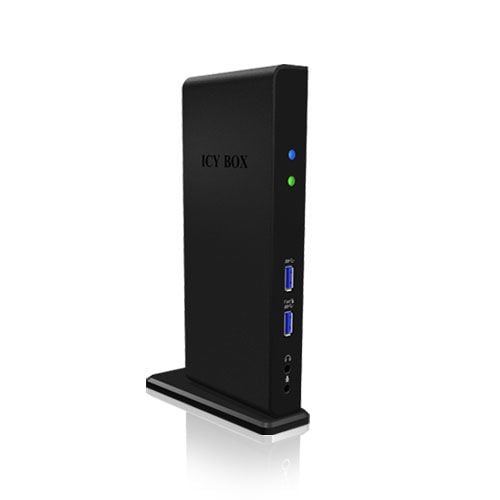 ICY BOX IB-DK2241AC - Dokkingstasjon - USB - DVI, HDMI - GigE