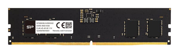 SILICON POWER - DDR5 - modul - 32 GB - DIMM 288-pin - 5600 MT/s / PC5-22400 - CL46 - 1.1 V - ikke-bufret - on-die ECC - grå