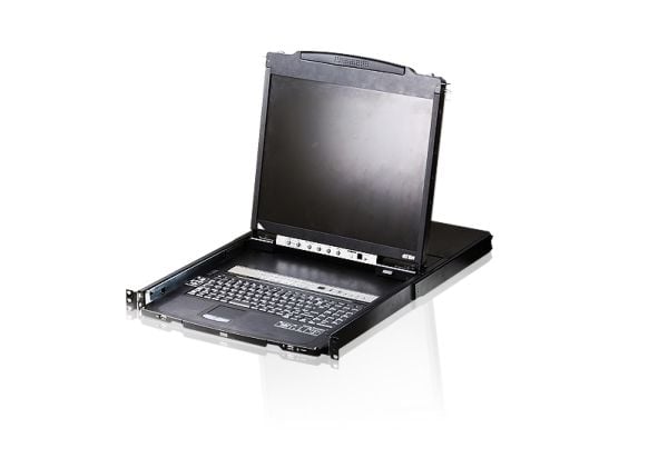 ATEN Slideaway CL5816N - KVM-konsoli KVM-kytkin - 16 porttia - PS/2, USB - 19" - rackversio - 1280 x 1024 @ 75 Hz - 1U